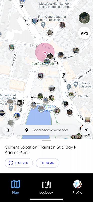 Scan map view